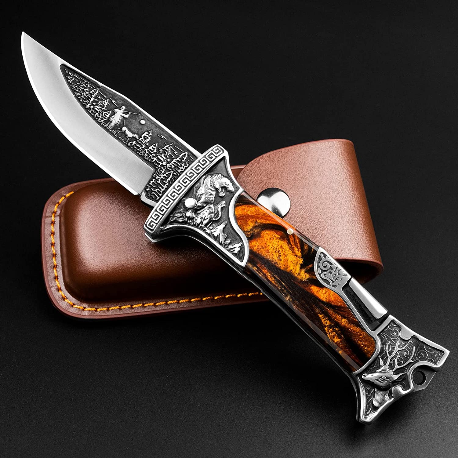 NEDFOSS ROAR Double Action 9 Inch Collector Knife