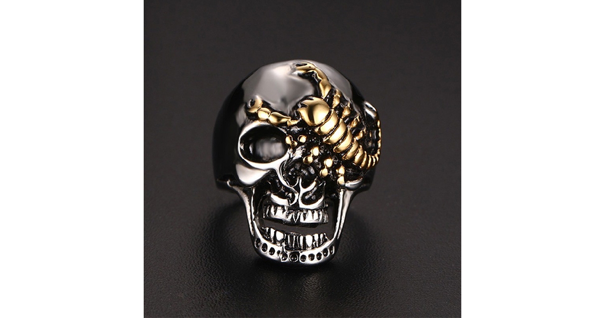 Scorpion Skull Ring