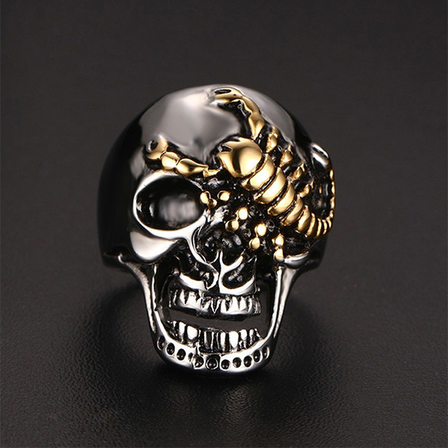 Scorpion Skull Ring