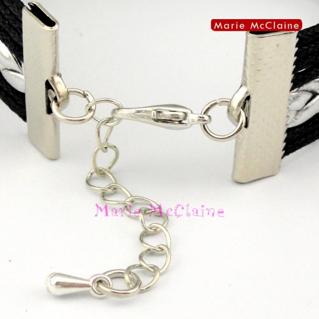 Biker Chick Infinity Love Motorcycle Bracelet 