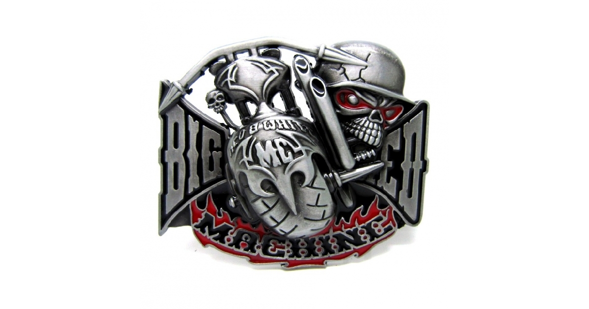 Big Red Machine Belt Buckle 