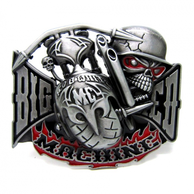 Big Red Machine Belt Buckle 