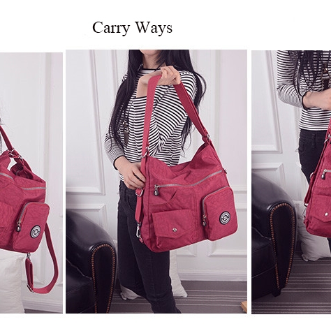 Ladies Waterproof Combo Cross Body Sling Shoulder Bag, Purse & Backpack - Available in Multiple Colors