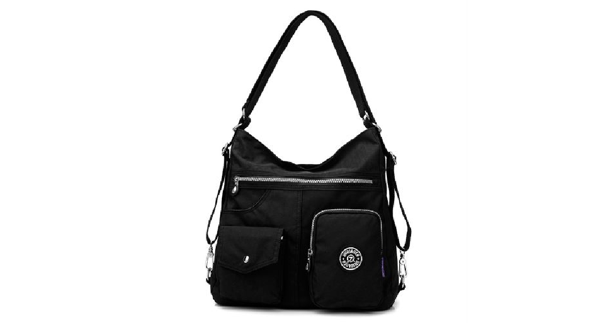 Ladies Waterproof Combo Cross Body Sling Shoulder Bag, Purse & Backpack - Available in Multiple Colors