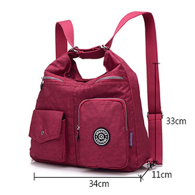 Ladies Waterproof Combo Cross Body Sling Shoulder Bag, Purse & Backpack - Available in Multiple Colors