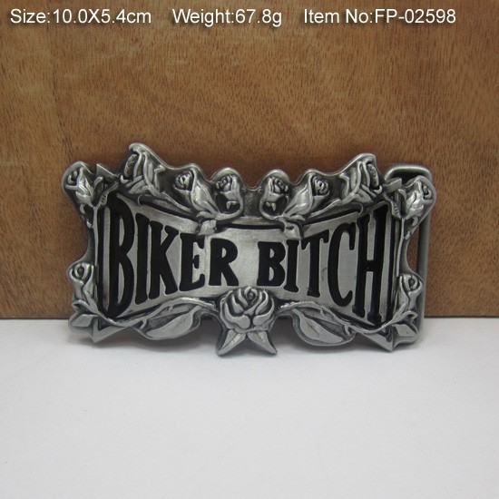 Biker Bitch Belt Buckle