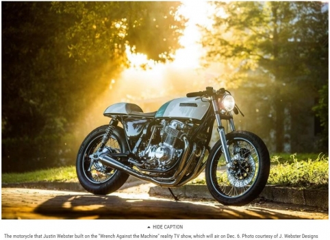 Jonesville man builds motorcycle on 'Wrench Against the Machine'