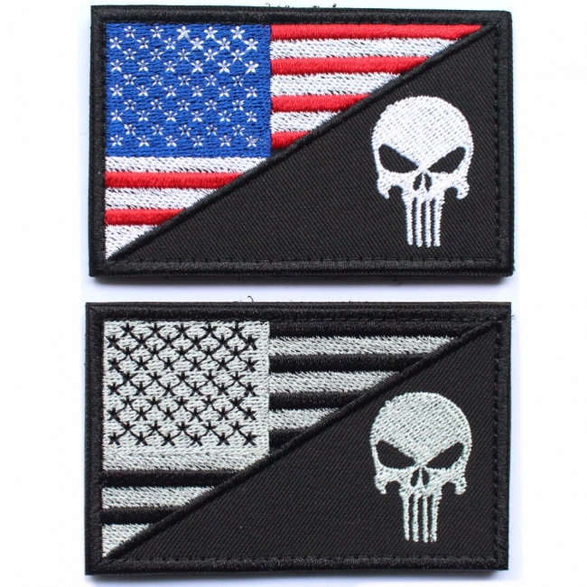 USA Flag/Skull 