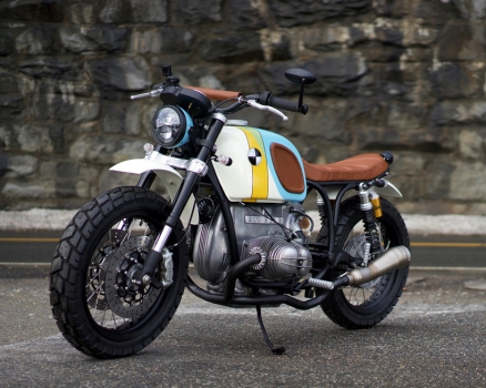 The BMW R60/6 Custom Motorcycle by Vintage Steele is a Rainbow Parade