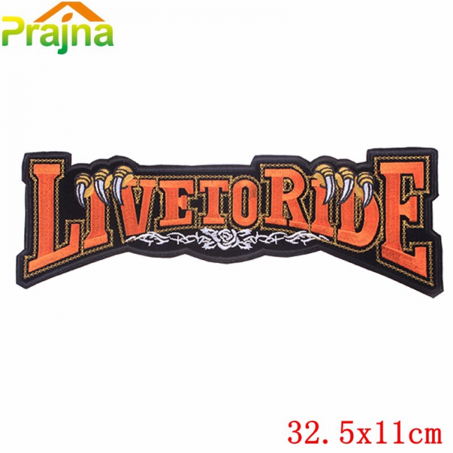Live to Ride Large Patch - Assorted Colors