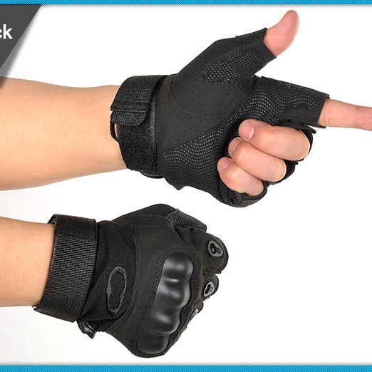 Full & Half Finger Armor Protected Biker Shell Gloves