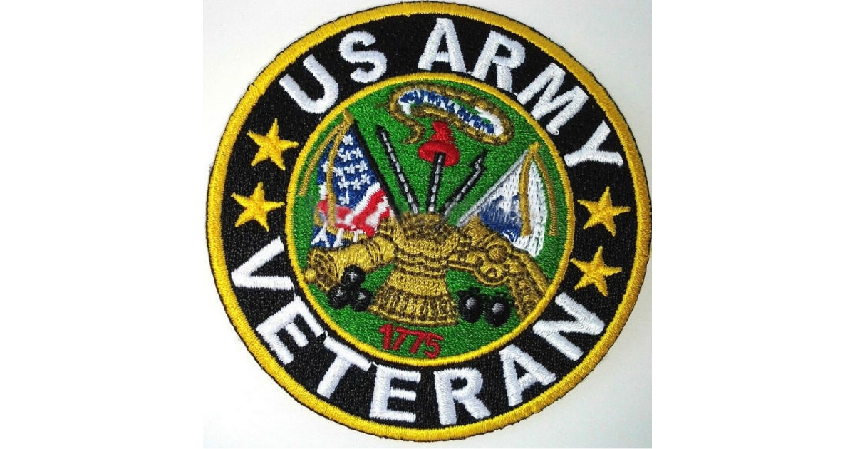 Army Vet Biker Patch