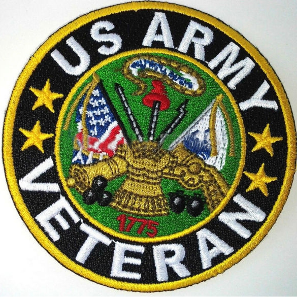 Army Vet Biker Patch