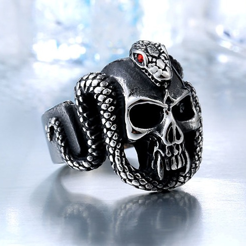Cobra Skull Ring