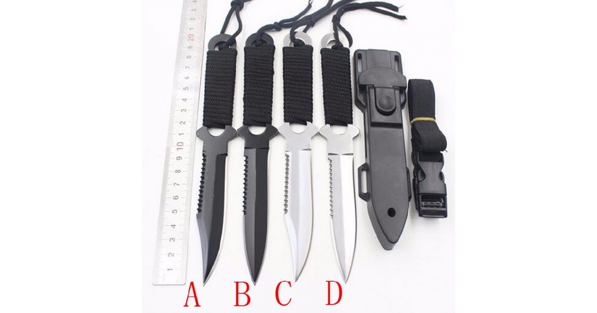 Stainless Steel Tactical Fixed Blade Knife Biker Life