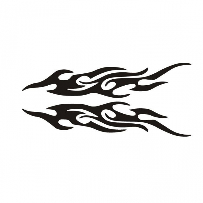 Abstract Flame Decal/Sticker