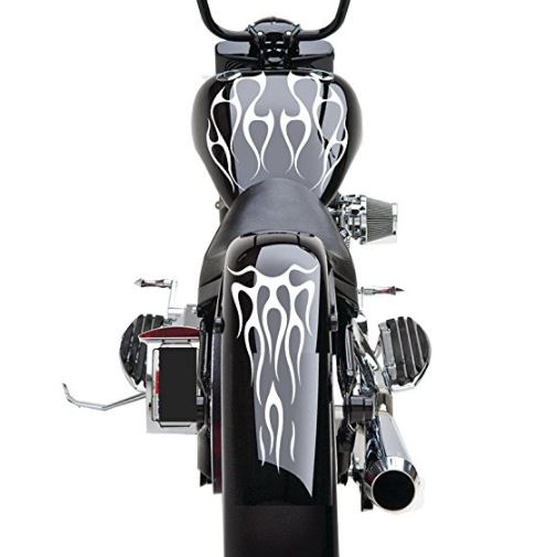 Motorcycle Flame Set Gas Tank & Fender Decals Stickers Universal