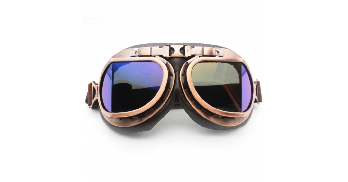 Bronze Frame Old School Googles