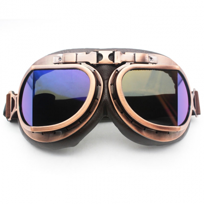 Bronze Frame Old School Googles