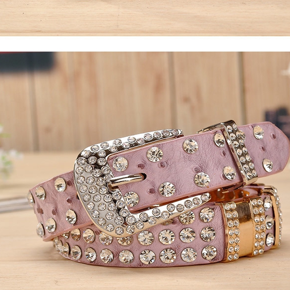 Ladies Mixed Styles & Colors Rhinestone Belts