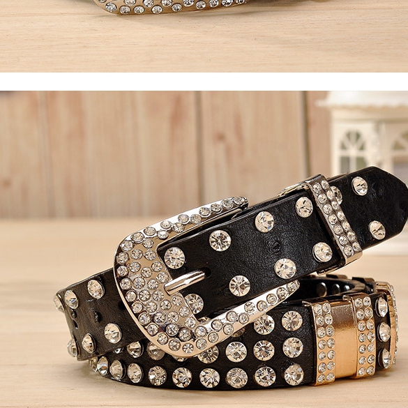 Ladies Mixed Styles & Colors Rhinestone Belts