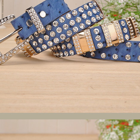 Ladies Mixed Styles & Colors Rhinestone Belts