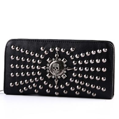 SGARR Rivet & Skull Clutch Bag 