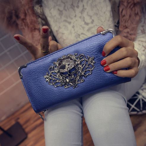 SGARR Ladies Skull Wallet / Clutch 