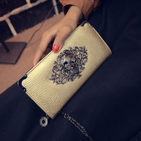 SGARR Ladies Skull Wallet / Clutch 