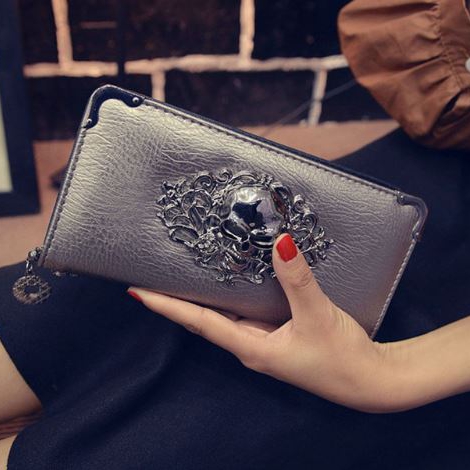 SGARR Ladies Skull Wallet / Clutch 