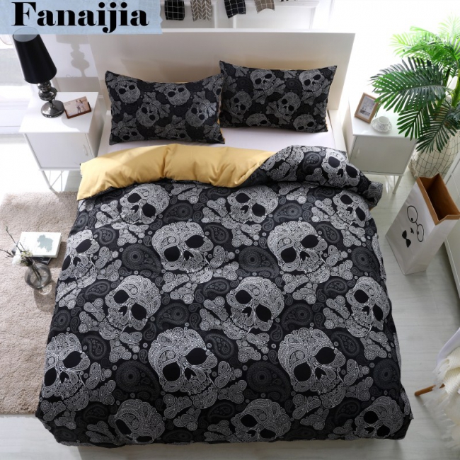 Paisley Skulls Duvet Cover Set