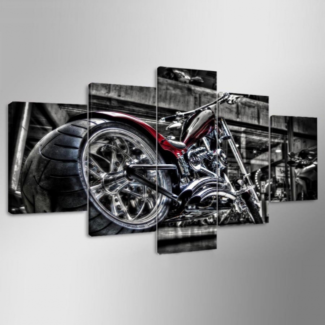 Chopper Series Custom Printed 5 Piece Canvas Set