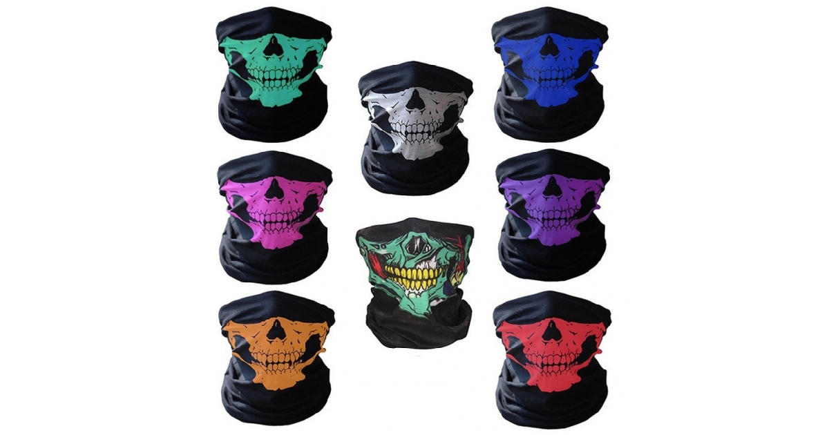 Lower Jaw Skull Face Gaiters Bandanas