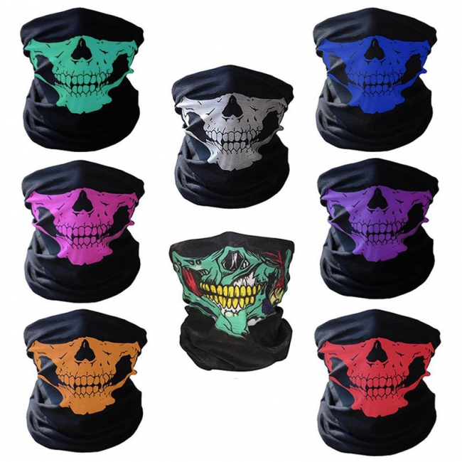 Lower Jaw Skull Face Gaiters Bandanas