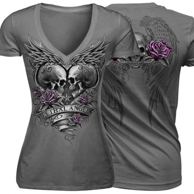 Lethal Angel V-Neck Summer Tee