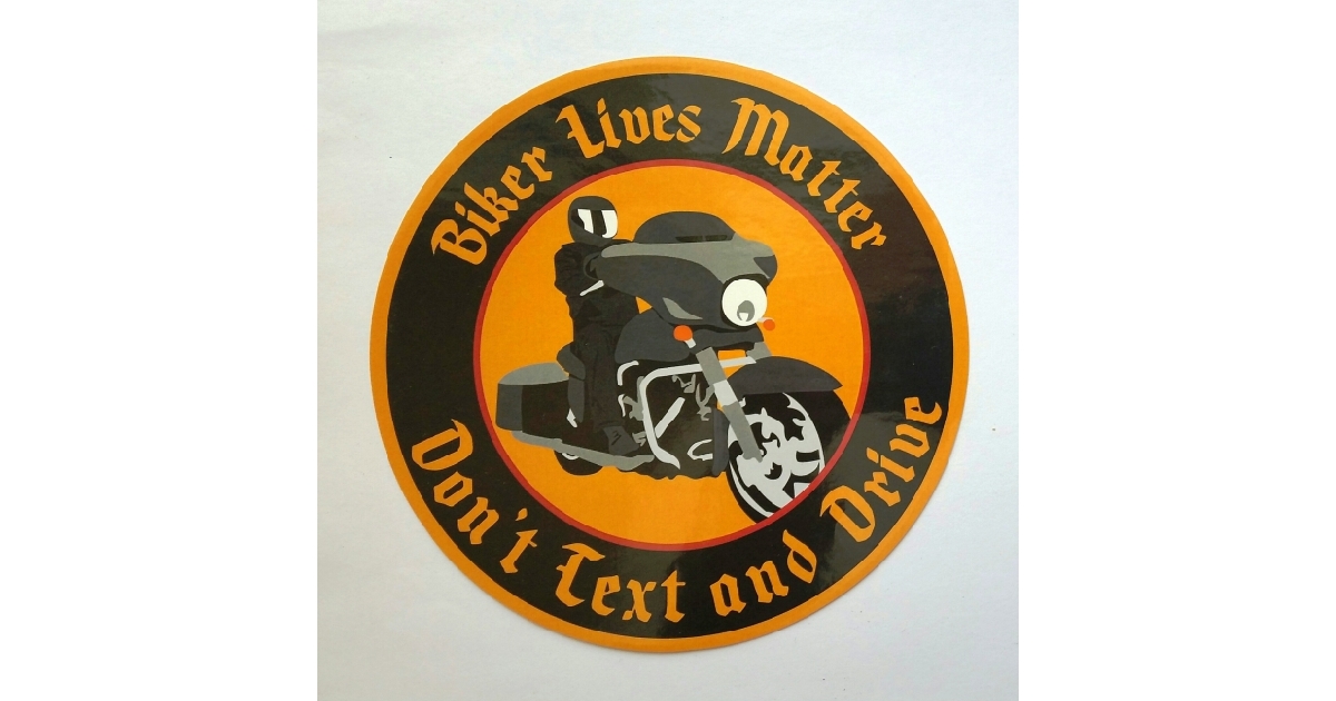 Biker Lives Matter Large 6 Inch Vinyl Sticker