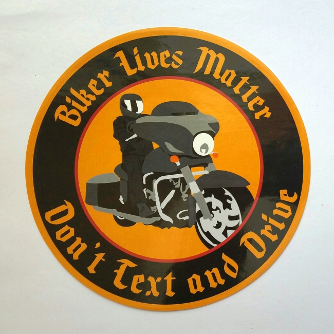 Biker Lives Matter Large 6 Inch Vinyl Sticker