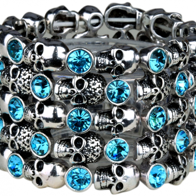 Ladies Skull Stretch Bracelets 