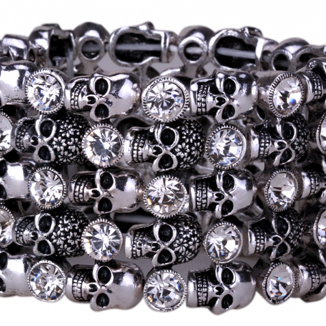 Ladies Skull Stretch Bracelets 