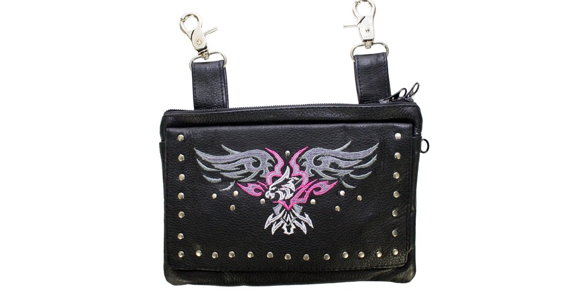 All Naked Cowhide Leather Eagle Belt Bags