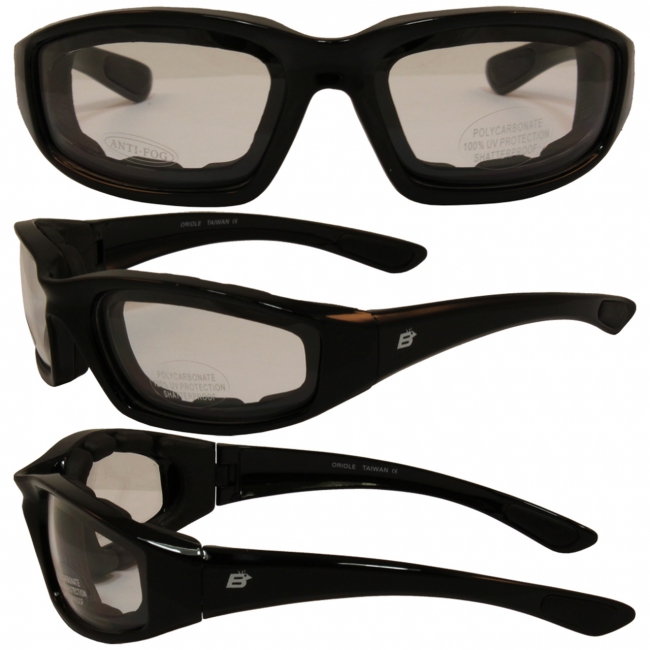 Oriole Padded Anti-Fog Moto Glasses