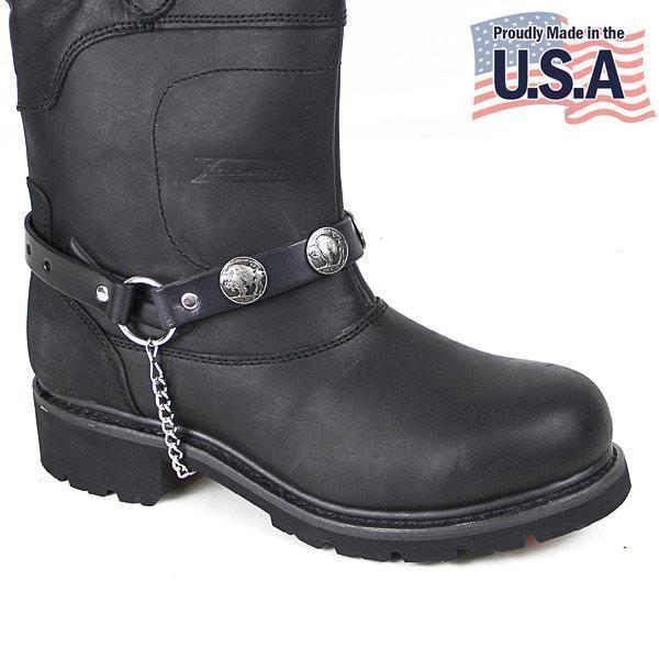 Motorcycle Buffalo Nickle Boot Chain