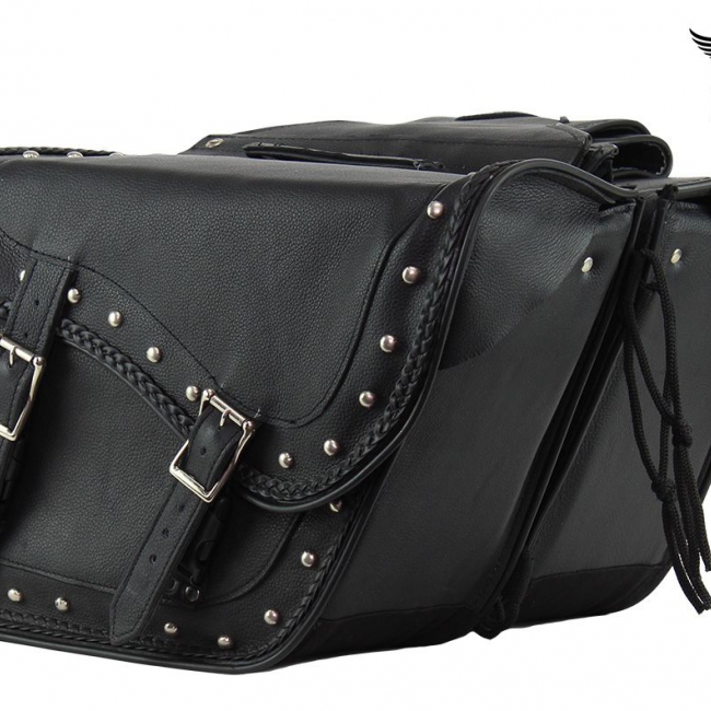 Motorcycle Saddlebag with Gun Holsters