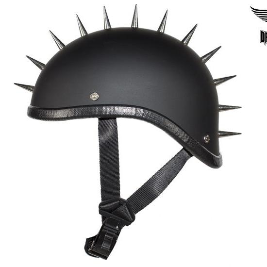 Black Gladiator Novelty Motorcycle Helmet