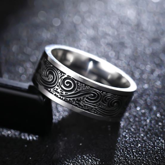 Heavy Gauge Stainless Steel Viking Band