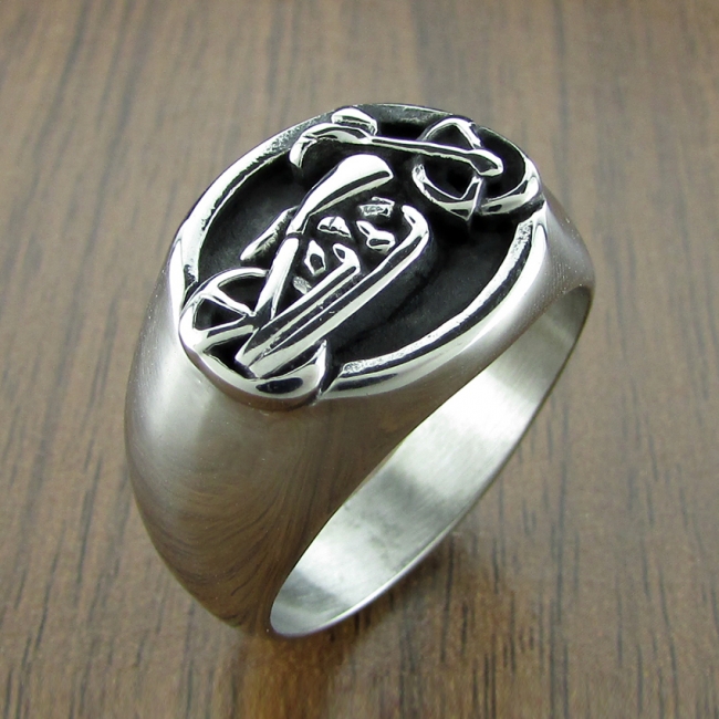 High Polished Solid Stainless Steel Motor Bike Ring