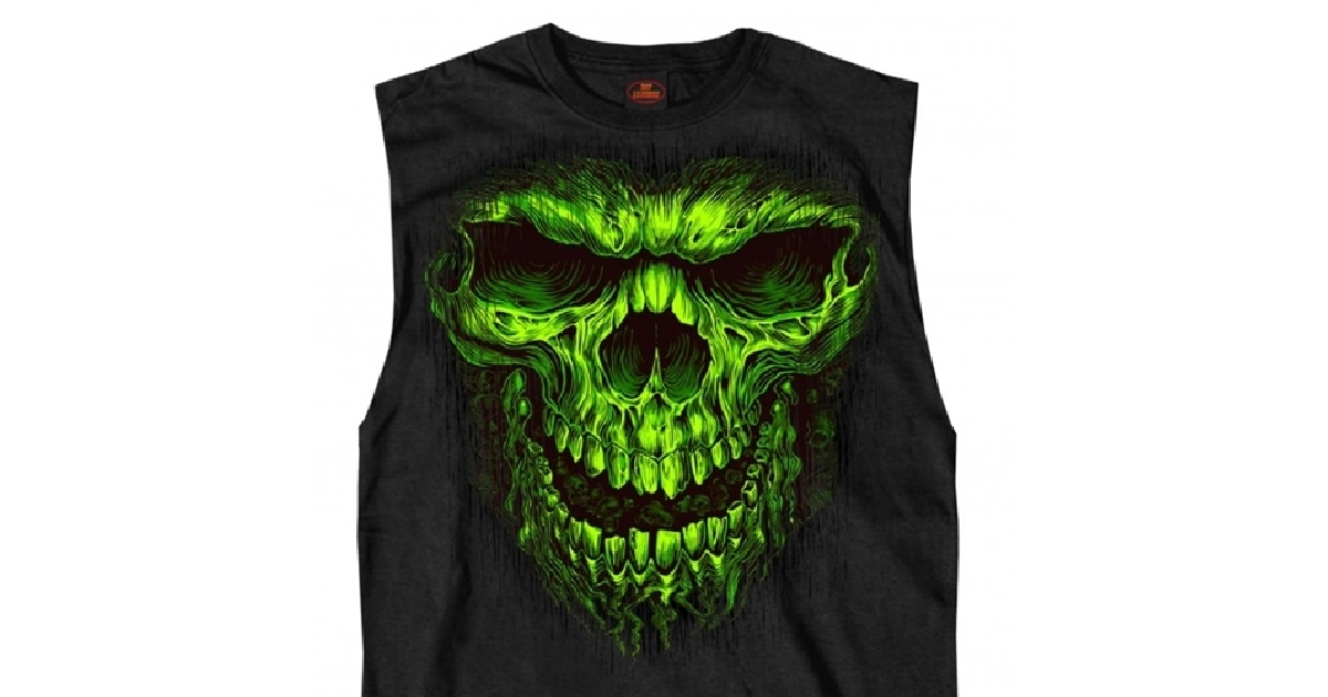 Shredder Skull Shooter Sleevless Shirt