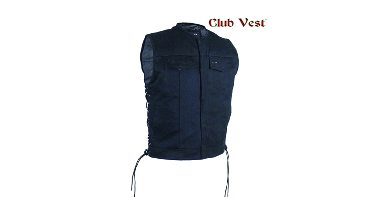 Men's Black Denim Vest by Club Vest®