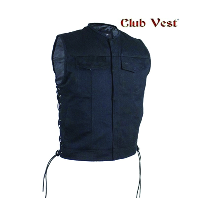 Men's Black Denim Vest by Club Vest®