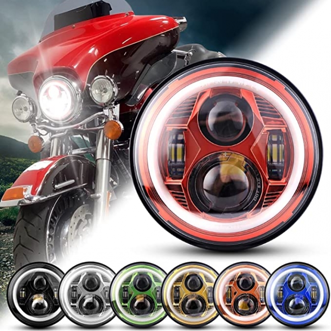  7 Inch Designer Series LED Halo Head Lamps